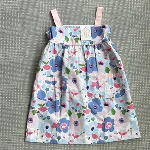 The Beaufort Bonnet Company Pink and Blue Pleated Sundress